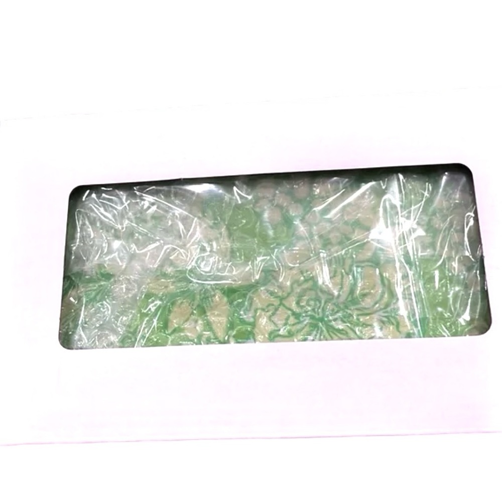 NWT Lilly Pulitzer Clutch It's A Spring Thing in Limeade W/ Gold Shoulder Chain - Picture 10 of 10